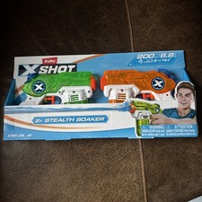 2X XSHOT DOUBLE STEALTH WATER BLASTER GUN SOAKER OUTDOOR SUMMER FUN TOY GIFT