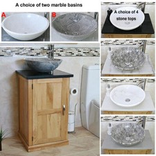 Solid Oak Bathroom Vanity Unit