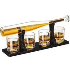 Baseball Bat Whiskey Decanter