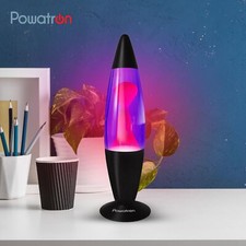 16” Retro Neon Lava Lamp Purple Wax Liquid Relaxation Light Room Decor