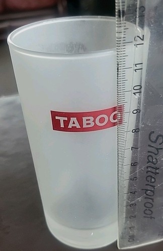 Frosted taboo glass - taboo, 12.5cm