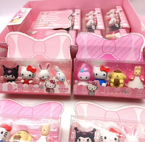 Sanrio erasers set - erasers,