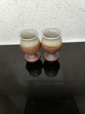 Vintage Pair Of Studio Pottery