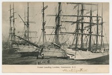 za15 sail-powered lumber ships Hastings Mill Vancouver / Philip Timms? / barques