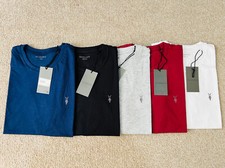 ALL SAINTS PIMA COTTON SHORT SLEEVE T-SHIRT FOR MENS