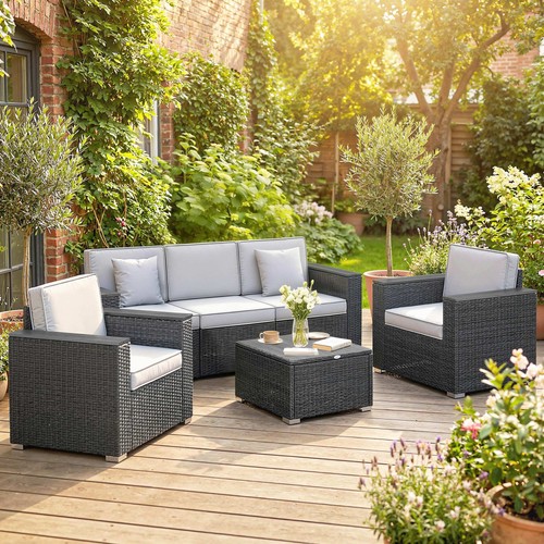 Rattan garden furniture - rattan, set