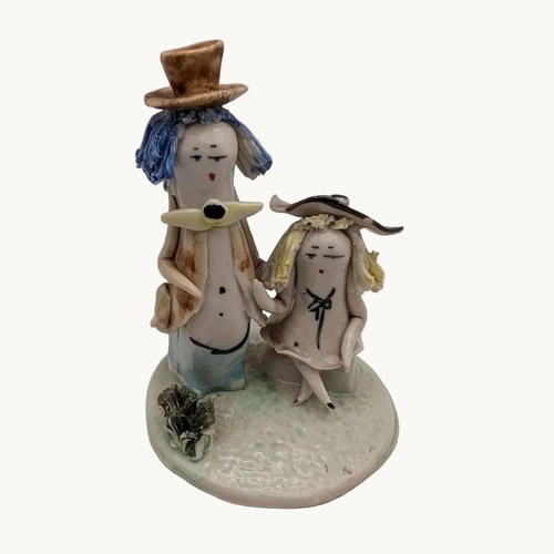 Italian studio pottery seated - studio,