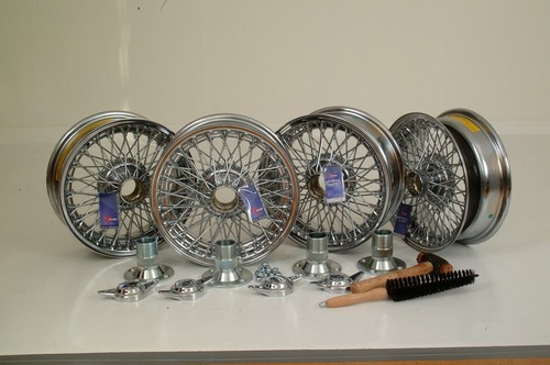 Triumph tr6 chrome wire wheel - triumph,