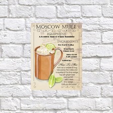 Moscow Mule, Retro tin metal