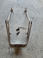 VESPA PX125 150 200 LML STAR CUPPINI CHROME MUDGUARD BUMPER CRASH FENDER BLACK