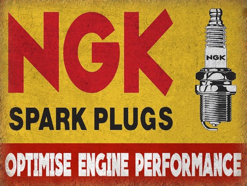Ngk spark plugs retro metal - ngk,