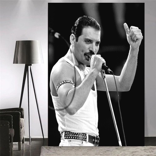 Freddie mercury black white - mercury, &
