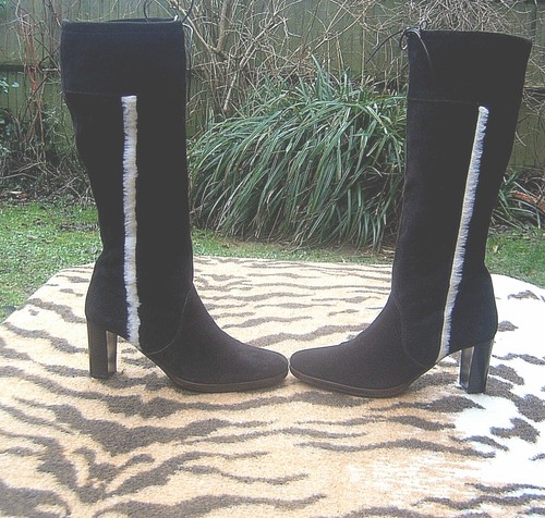 Top shop brown suede - suede, leather