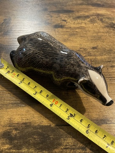 Badger figure quail - quail, ceramics