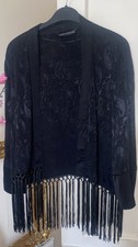 ZARA size L 12/14 Boho Black