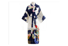 Retro Yukata Silk Satin kimono