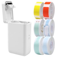 D101 Label Printer Thermal Maker Wireless Bluetooth with Tape USB Rechargeable