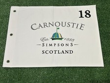 Carnoustie golf pin flag