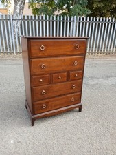 Very Clean Mahogany Stag Minstrel Tall Chest Of 7 Drawers