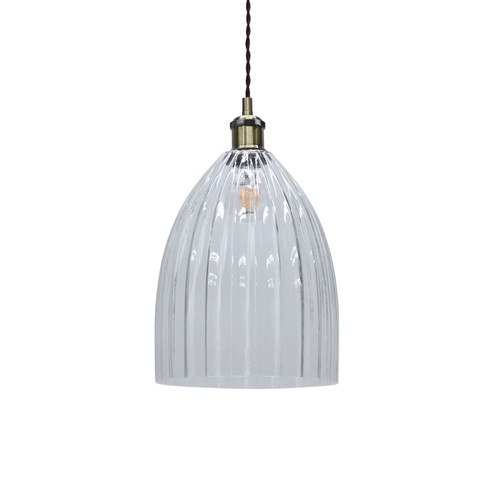 Modern clear fluted - fluted, glass