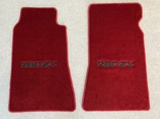 For Datsun 280 ZX Fairlady Z Velour Carpet Floor mat Burgundy Set 2Pcs 1979-83