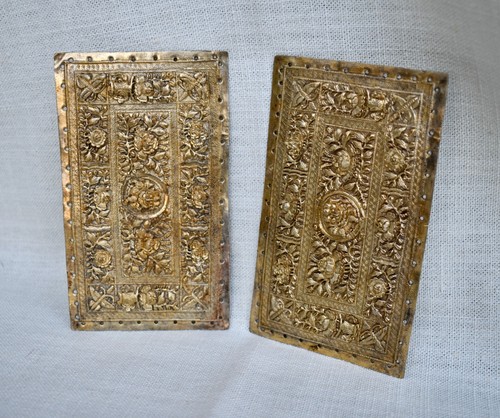 Pair ornate antique straits - pair,