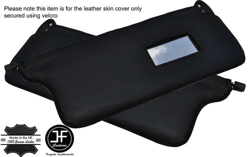 Black stitch sun visors - black, 2x