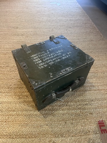 Wooden army loudspeaker box - loudspeaker,