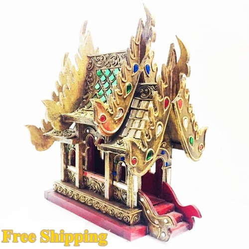 Thai spirit house - thai, golden