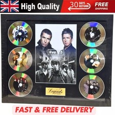 OASIS MEMORABILIA FRAMED PICTURE PRESENTATION CD DISC SET LEGENDS OF MUSIC UK