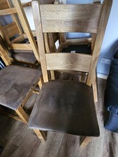 Solid Oak Dining Chairs with