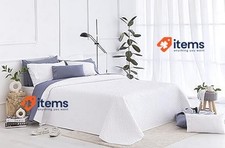 Todocama Fine Boutique Quilt with Pique Design 250x260cm White