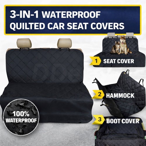 Rear pet seat cover - cover, black