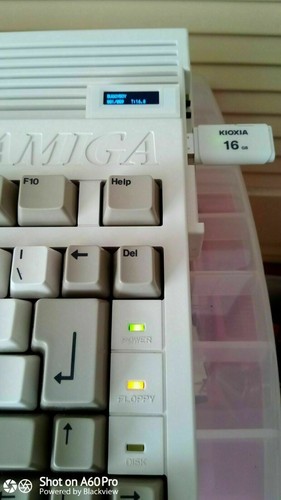 Amiga 600 gotek drive oled - gotek,