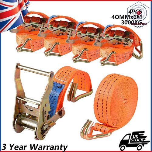 Heavy duty ratchet ties - 4x,