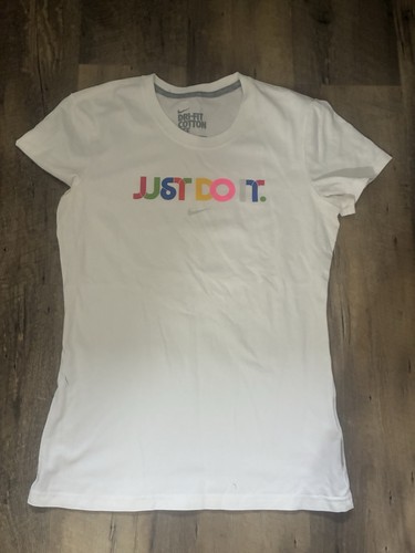 Nike white just t - nike, t-shirt