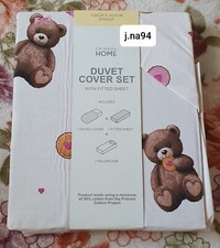 Primark Teddy Bear Single Size Duvet Cover Set