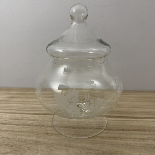 Rayware glass lidded bonbon - glass,