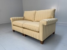Duresta "Gabrielle" 2.5-Seat Sofa - In Gold Stripe Fabric
