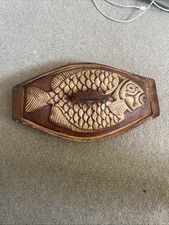 Large Fish Oven Crockpot Casserole Dish Quantock Pottery Vtg Retro 1970’s Vgc