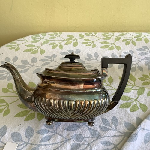 Vintage silver plate teapot - vintage,