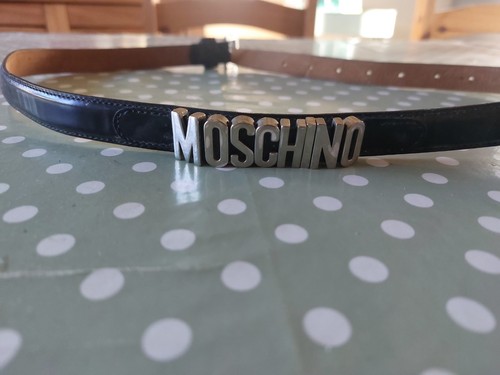 Black leather belt retro - leather,