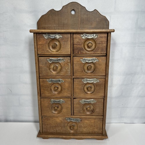 Antique wood apothecary - apothecary, spice