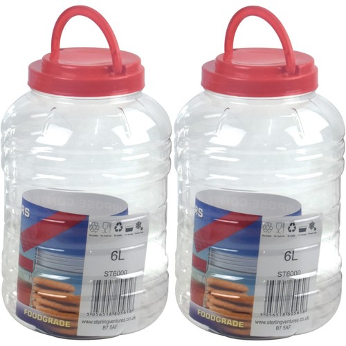 Large plastic jar - large, screw