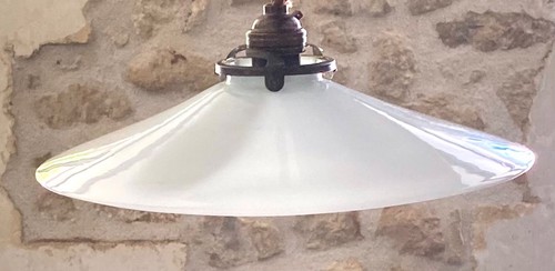 Vintage french opaline ceiling - vintage,