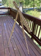 Mabef Field Easel Solid Oak Hardwood Wood Collapsible Folding Portable ITALY