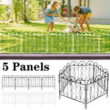 Heavy Duty Wrought Iron Metal Garden Fencing Steel Estate Railings Fence Panels