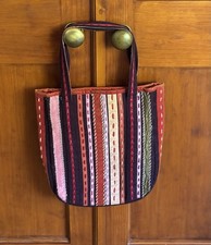 Boden - lined striped tapestry patchwork tote bag