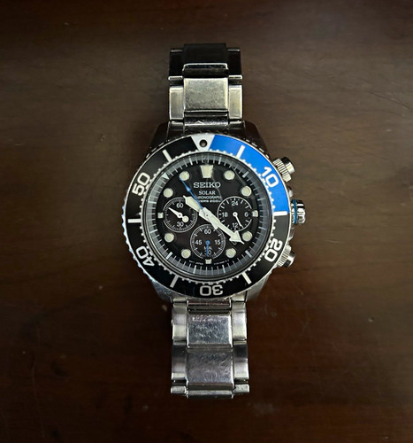 Seiko solar chronograph - seiko,