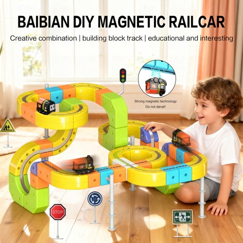 Children magnetic track - track, toy